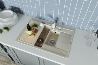 Кухонная мойка Florentina Липси 780К бежевый